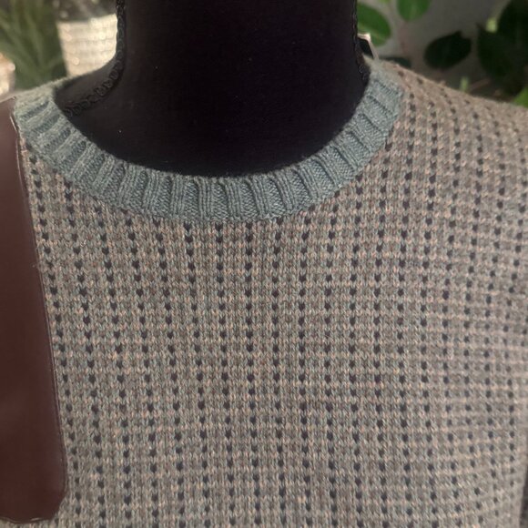 LAUREN Ralph Lauren Black Label Faux Leather Elbow Patch Sweater 🔥🔥🔥 - Picture 6 of 6